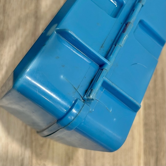 Vintage 1985 Wuzzles Aladdin Plastic Lunch Box Blue Hasbro Disney - See Photos - Picture 6 of 9